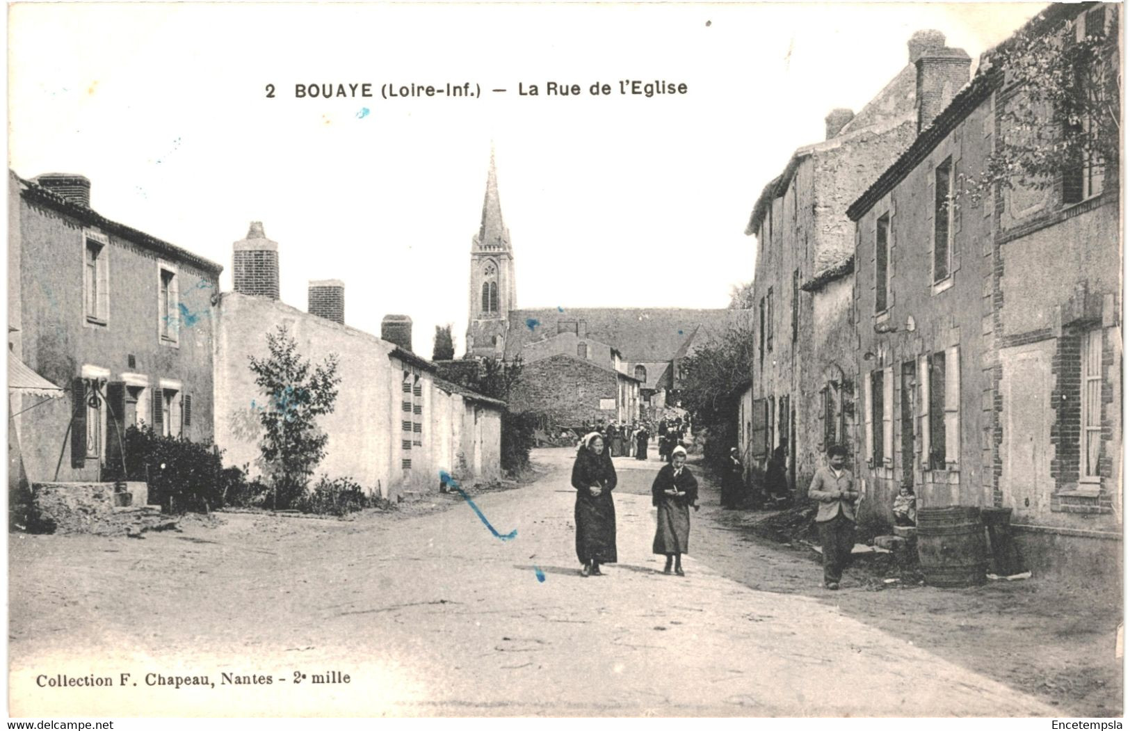 CPA Carte Postale France-Bouaye- Rue De L'église 1916  VM47087ok - Bouaye