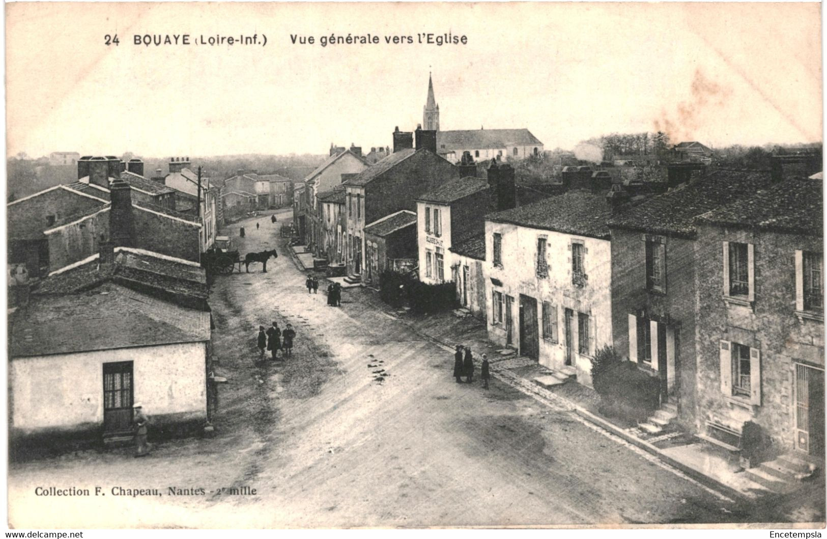 CPA Carte Postale France-Bouaye-vue Générale Vers  L'église 1916  VM47088 - Bouaye