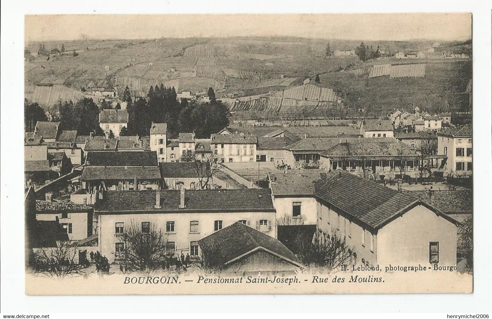 38 Isère Bourgoin Pensionnat St Joseph Rue Des Moulins - Bourgoin