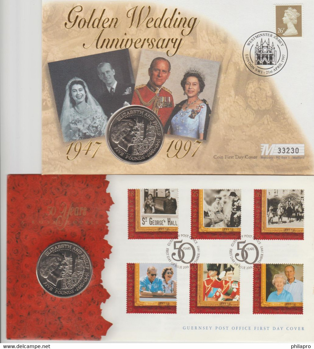 Lot  3   NUMISMATIC- COVER  FAMILLE ROYAL  .ROYAL COUPLE   VF  Réf  GF - Monarquía/ Nobleza