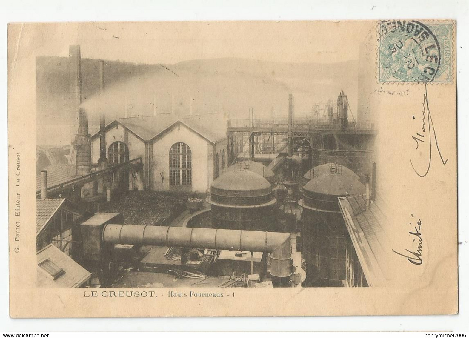 71 Le Creusot Hauts Fourneaux Usine 1905 Ed Pautet - Le Creusot