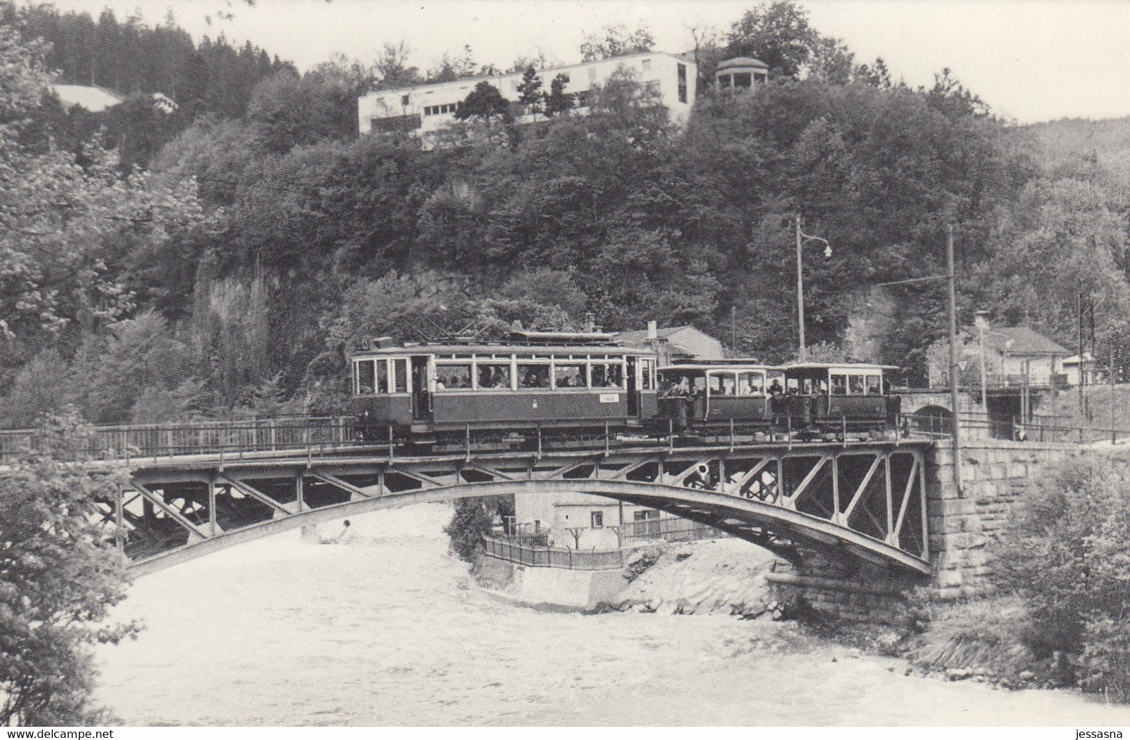 AK - Strassenbahn - Alter Triebwagen Mit Beiwagen Auf Der Sillbrücke In Innsbruck - 1967 - Sonstige & Ohne Zuordnung