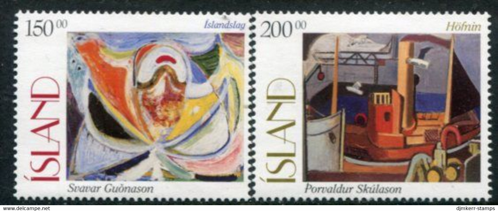 ICELAND 1997 Paintings MNH / **.  Michel 864-65 - Neufs