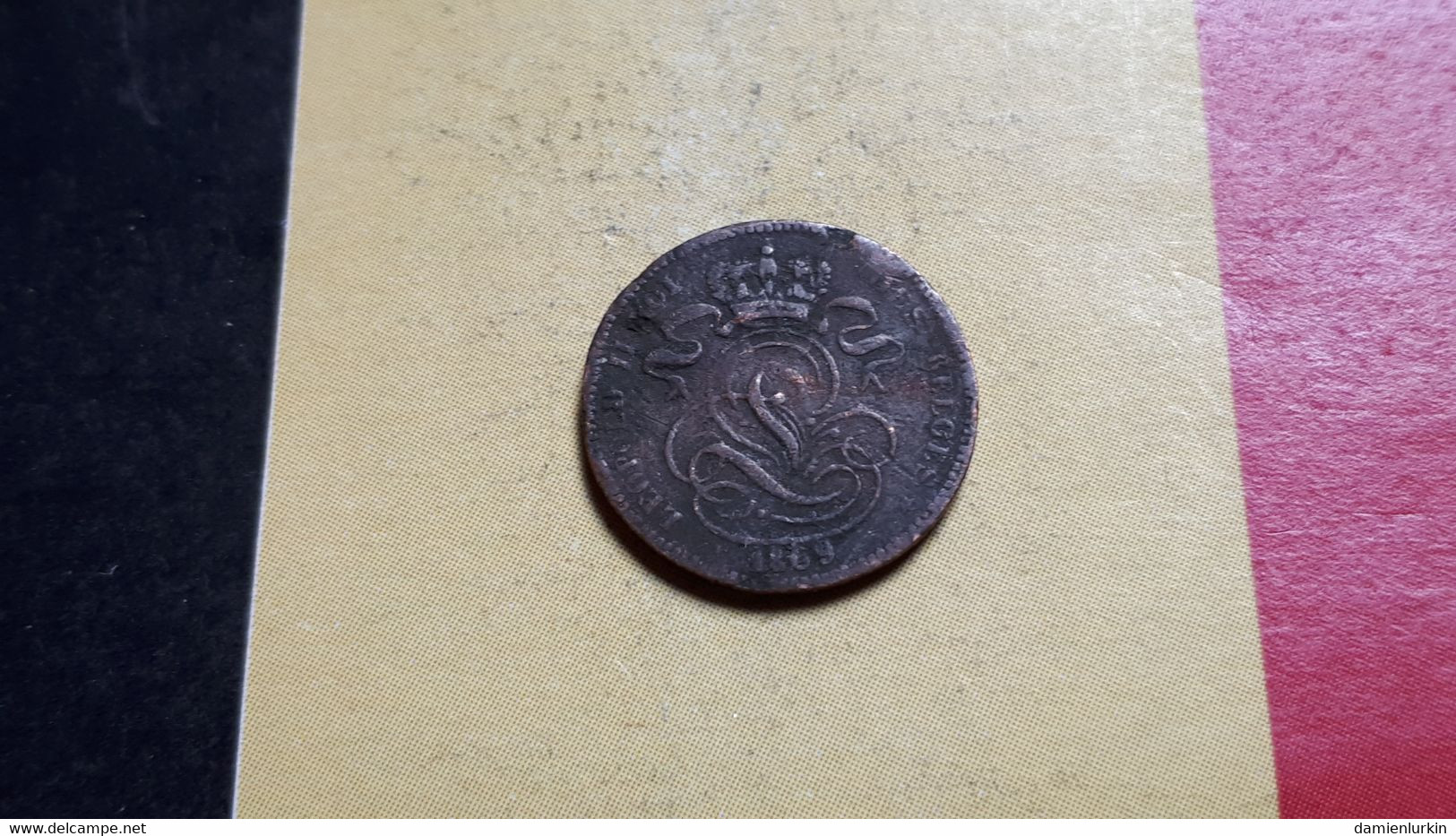 BELGIQUE LEOPOLD II 1 CENTIME 1869 COTE 2.5-12.5-30-50€ - 1 Cent