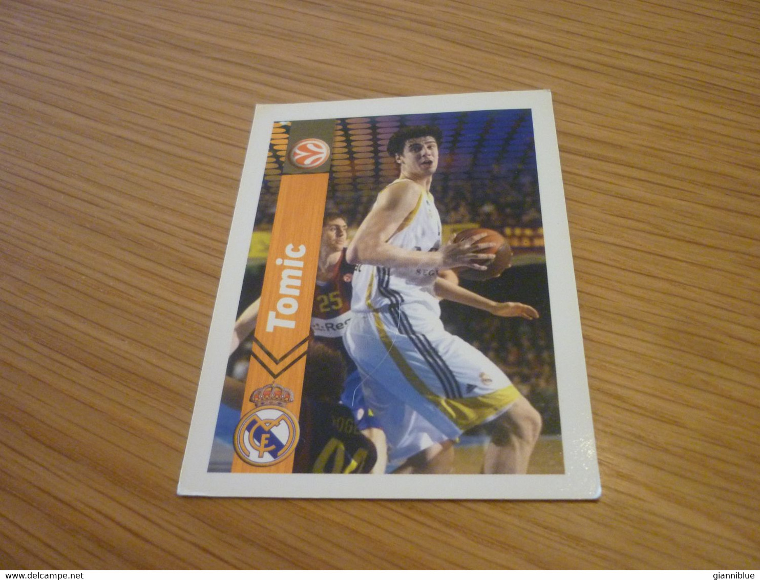 Ante Tomic Real Madrid Spanish Croatian Basketball Euroleague Final 4 Eurobasket 2011 Greek Edition Card - Andere & Zonder Classificatie