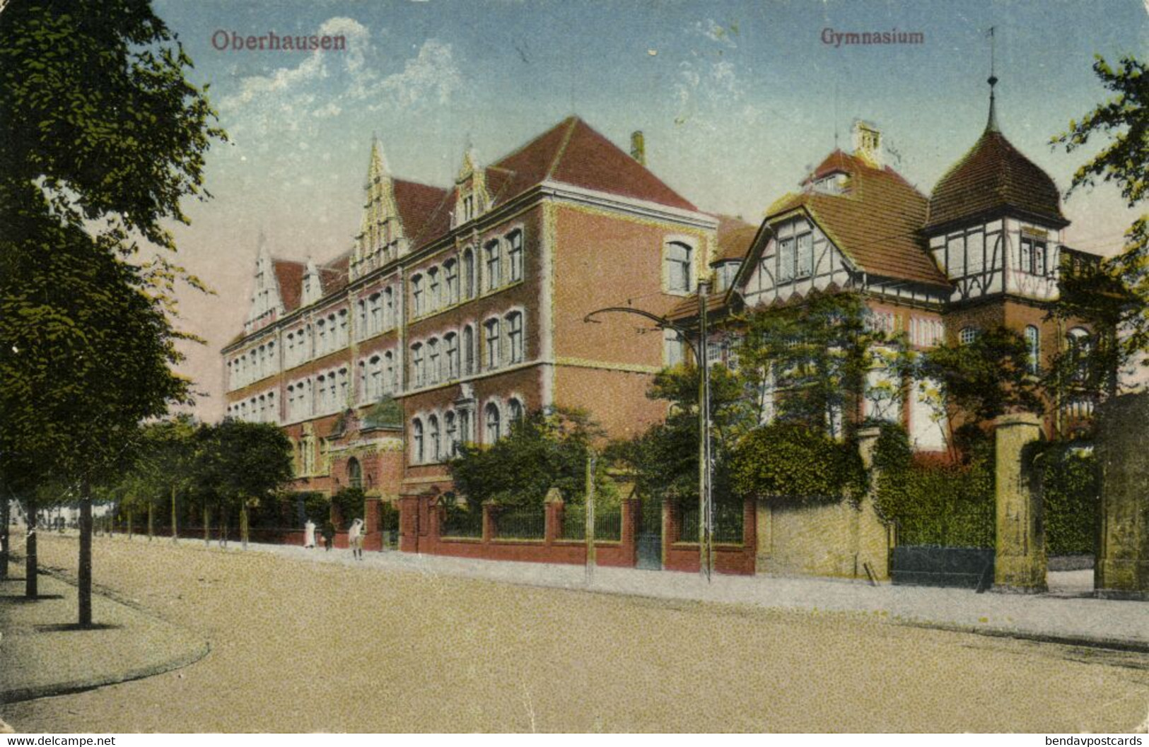 OBERHAUSEN, Gymnasium (1922) AK - Oberhausen