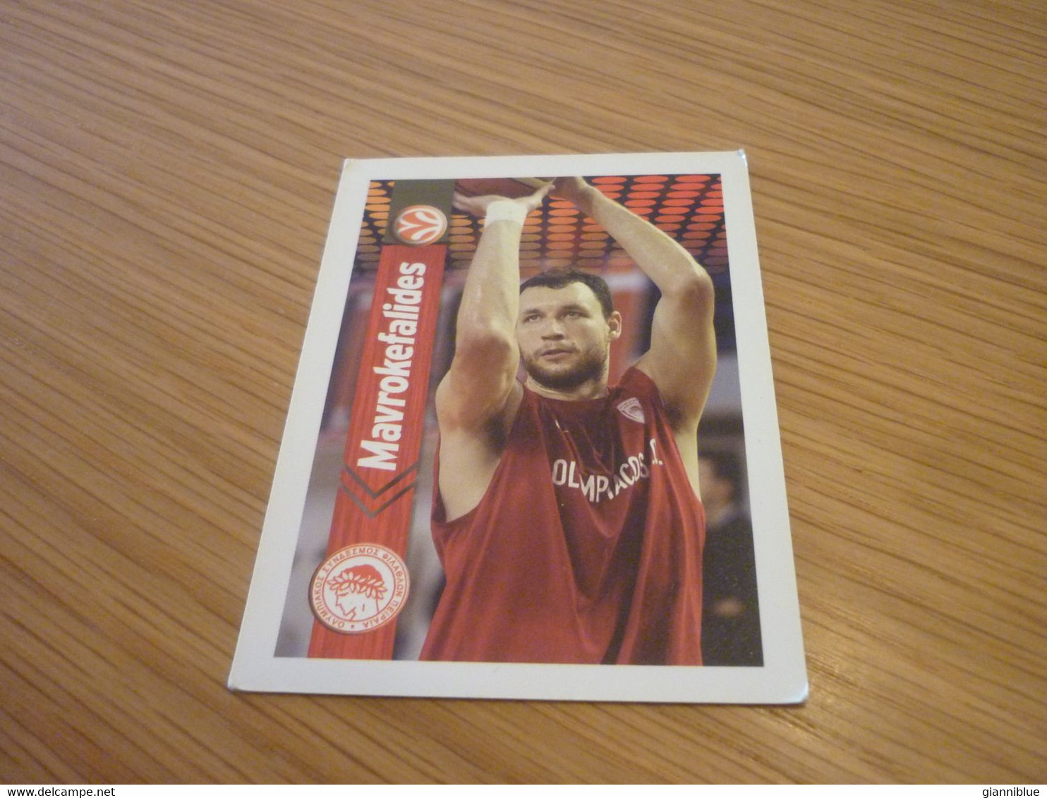 Loukas Mavrokefalidis Olympiakos Olympiacos Piraeus Basketball Euroleague Final 4 Eurobasket 2011 Greek Edition Card - Andere & Zonder Classificatie