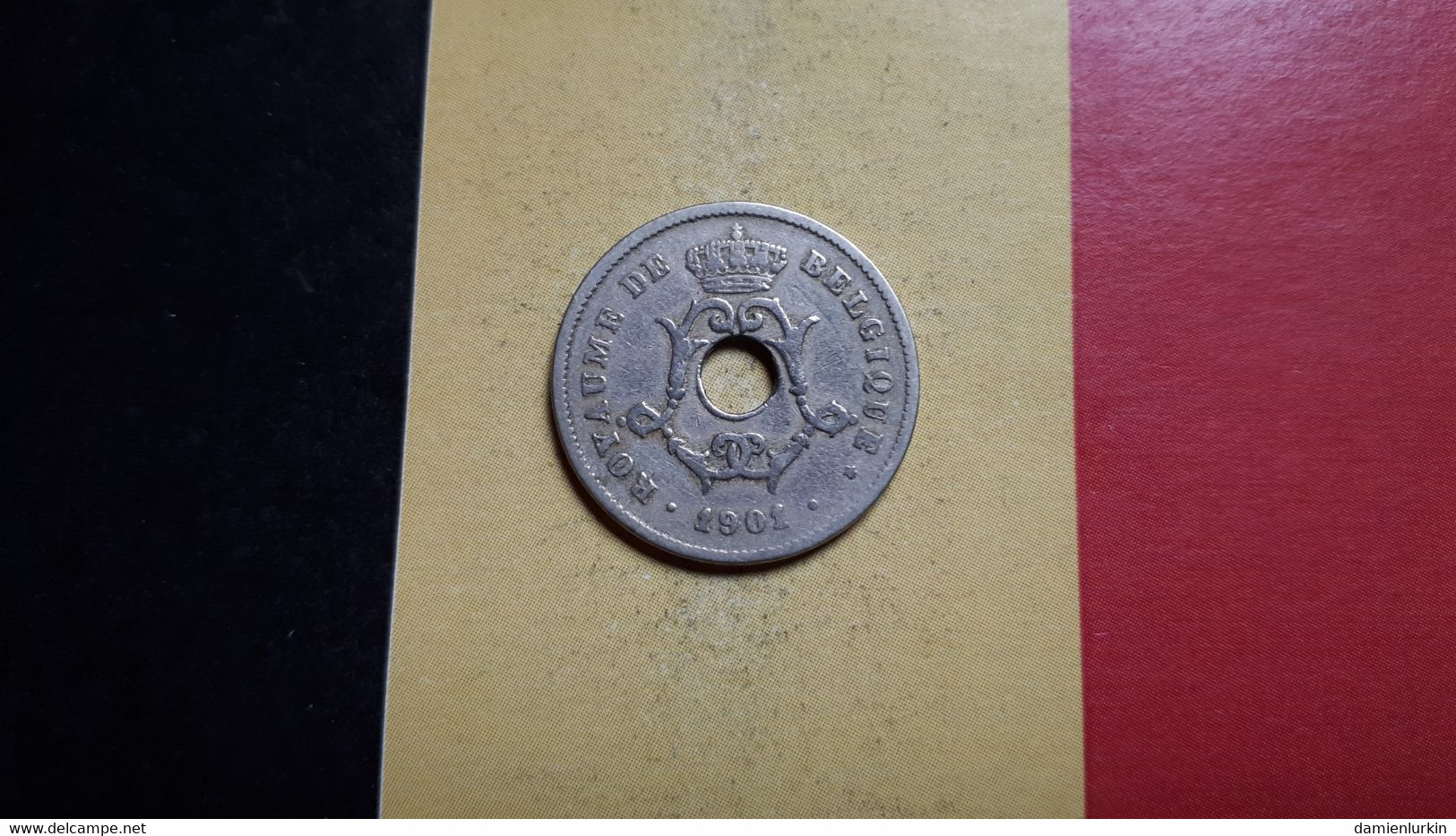 BELGIQUE LEOPOLD II 10 CENTIMES 1901 FR (LA PLUS RARE DE LA SERIE) COTE 5-20-40-75€ - 10 Centimes