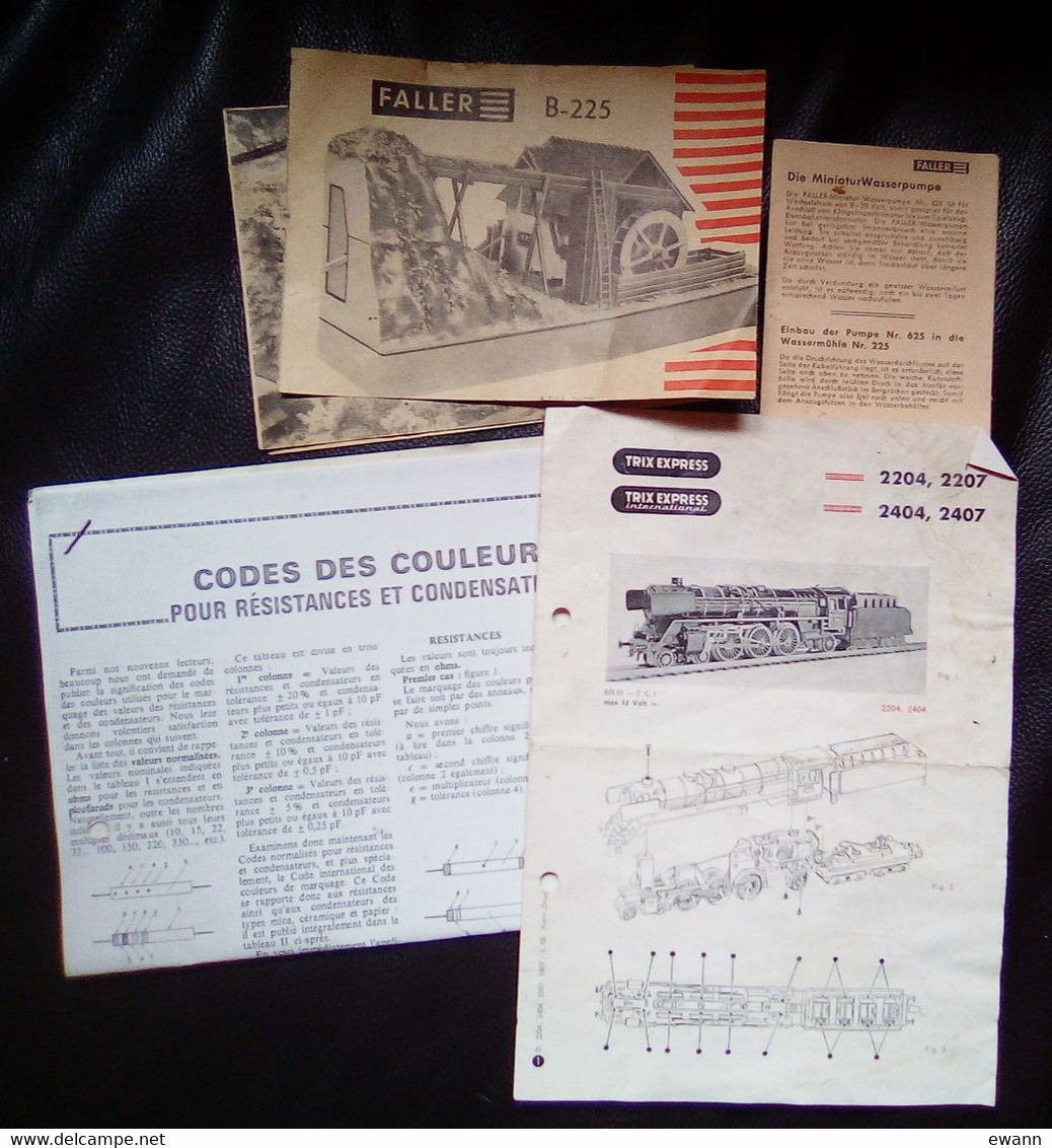 Lot De Documents - Baby Train ,Conseils, Schémas , Lima Sélection, Trix Express, Code Couleurs... - Commandes & Accessoires Digitaux