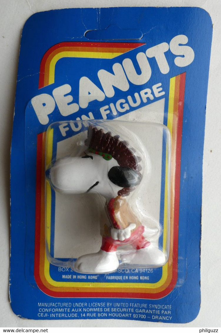 BLISTER CEJI FIGURINE PEANUTS SNOOPY COWBOY INDIEN (1) - Snoopy