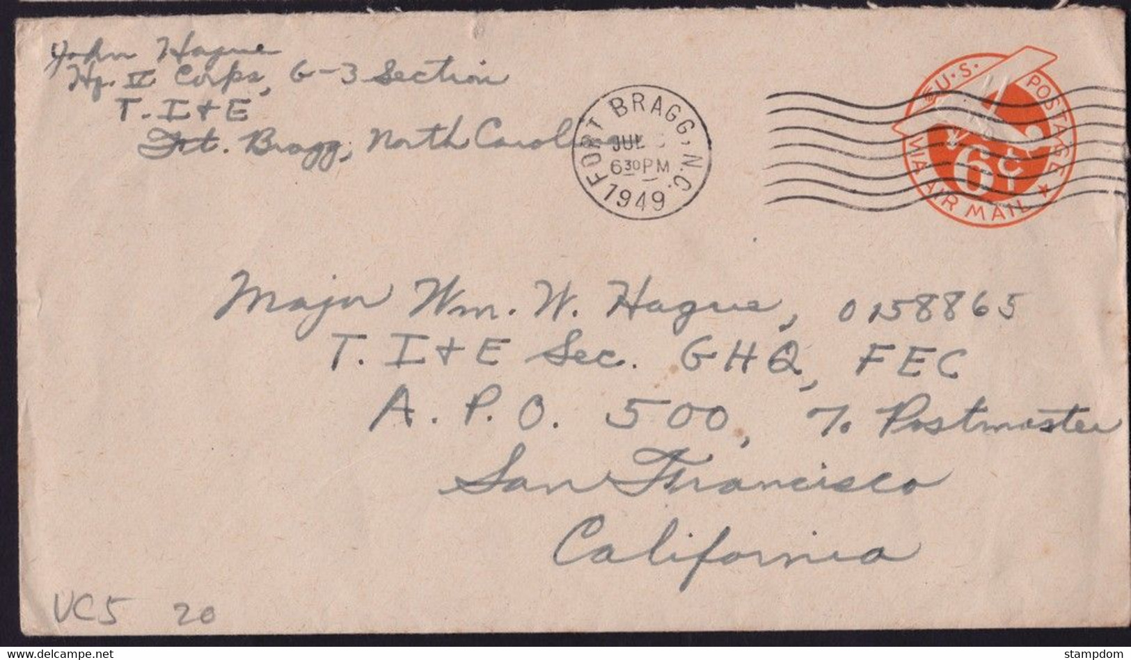 USA 1949 6c Air Mail PSE - USED @D3627 - 1941-60