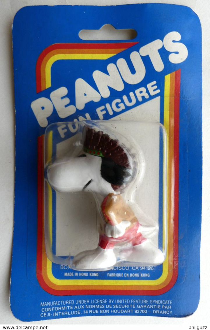 BLISTER CEJI FIGURINE PEANUTS SNOOPY COWBOY INDIEN (3) - Snoopy