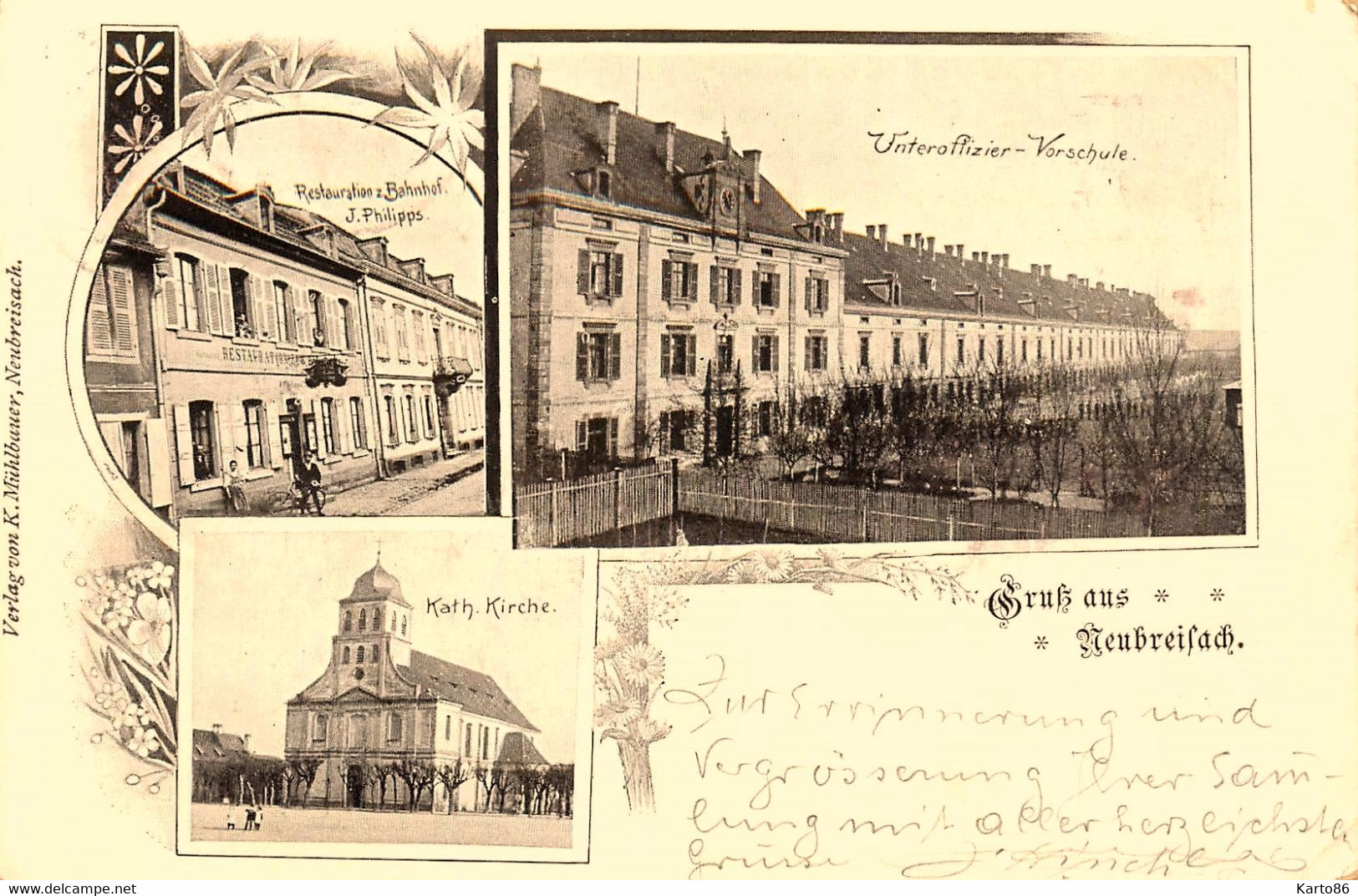 Gruss Aus Neubreisach * Neuf Brisach * 1901 !!! - Neuf Brisach