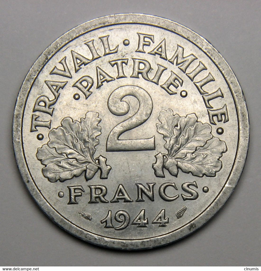 2 Francs Francisque, 1944, Aluminium - Etat Français - 2 Francs