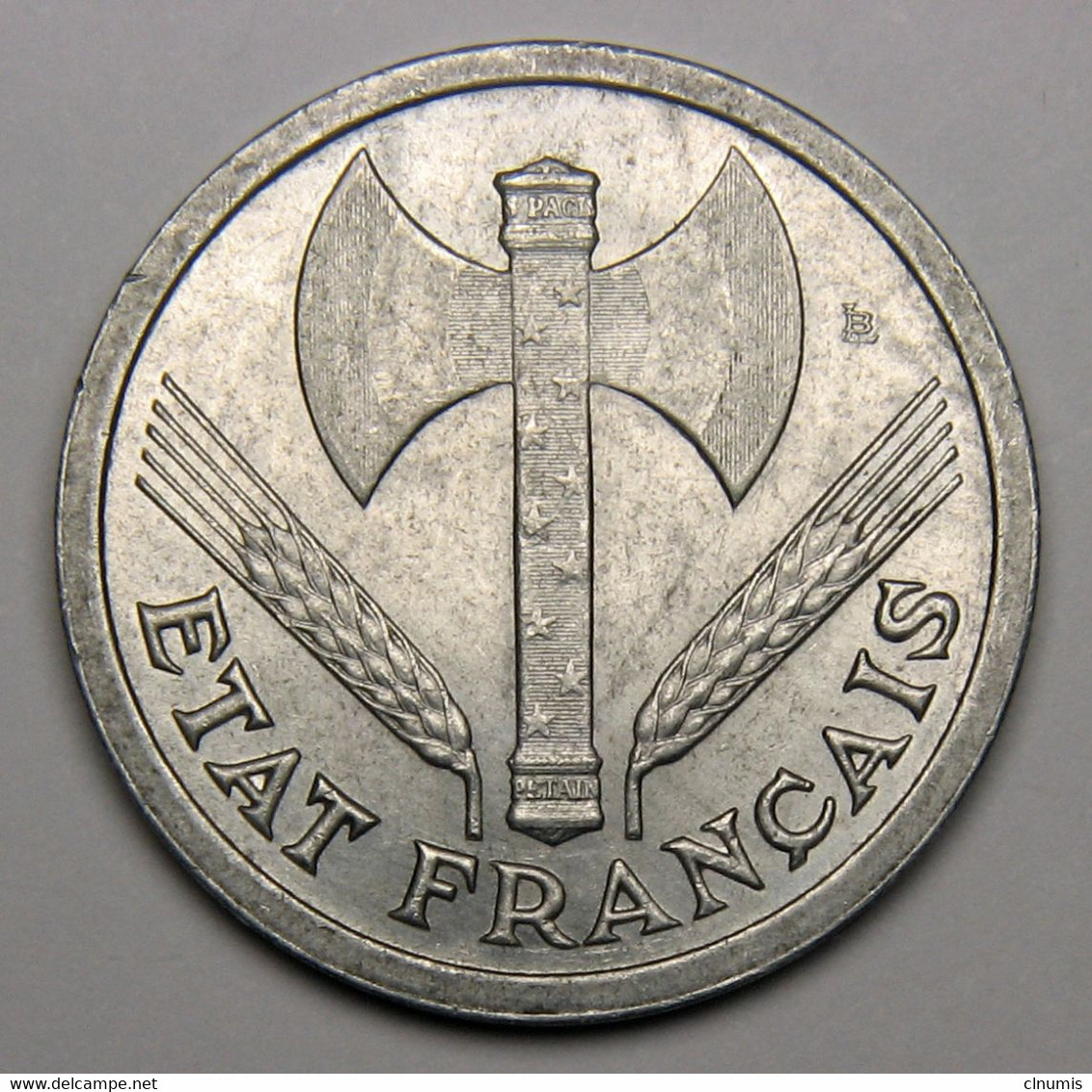 2 Francs Francisque, 1944, Aluminium - Etat Français - 2 Francs