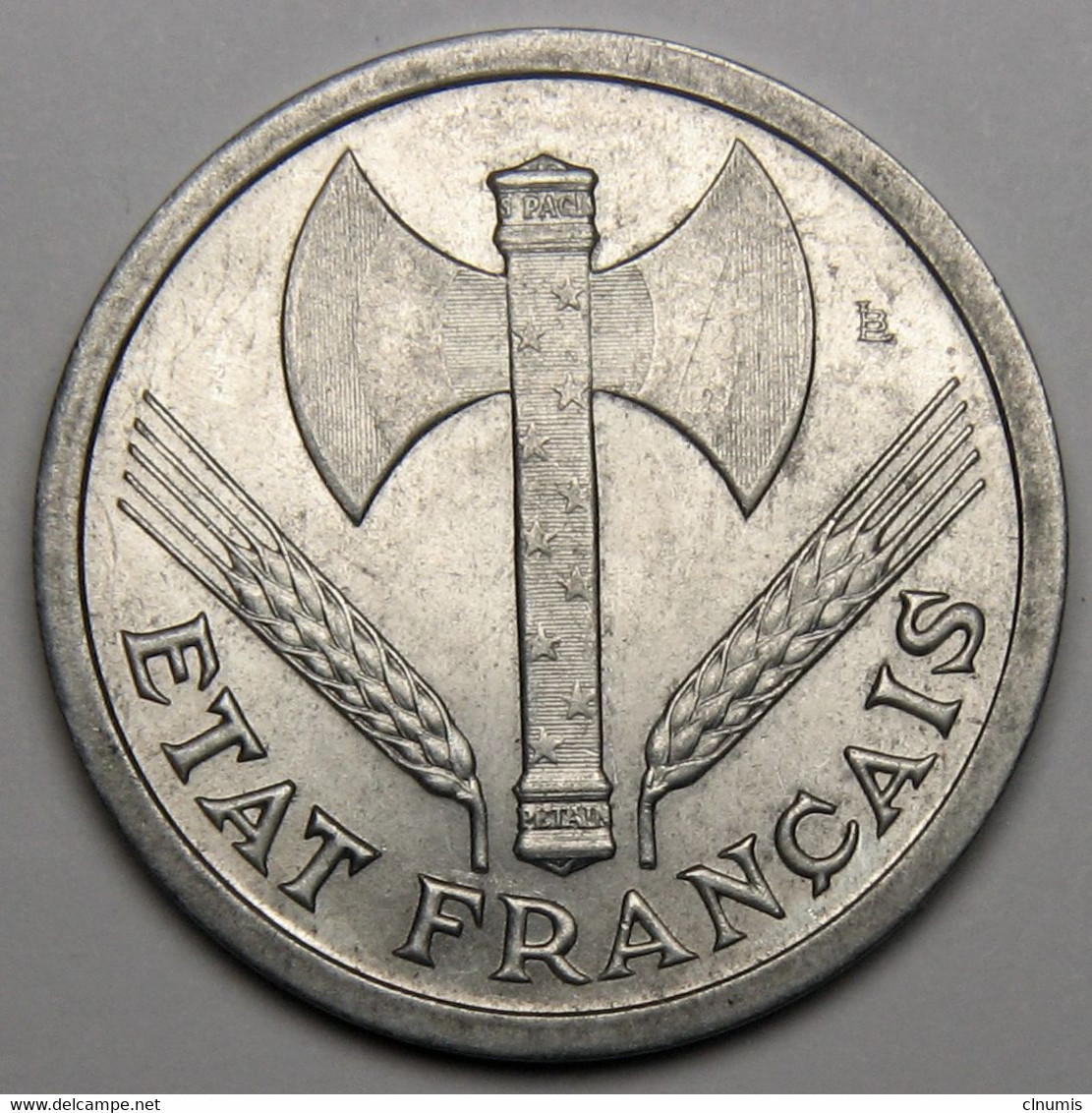 2 Francs Francisque, 1944, Aluminium - Etat Français - 2 Francs