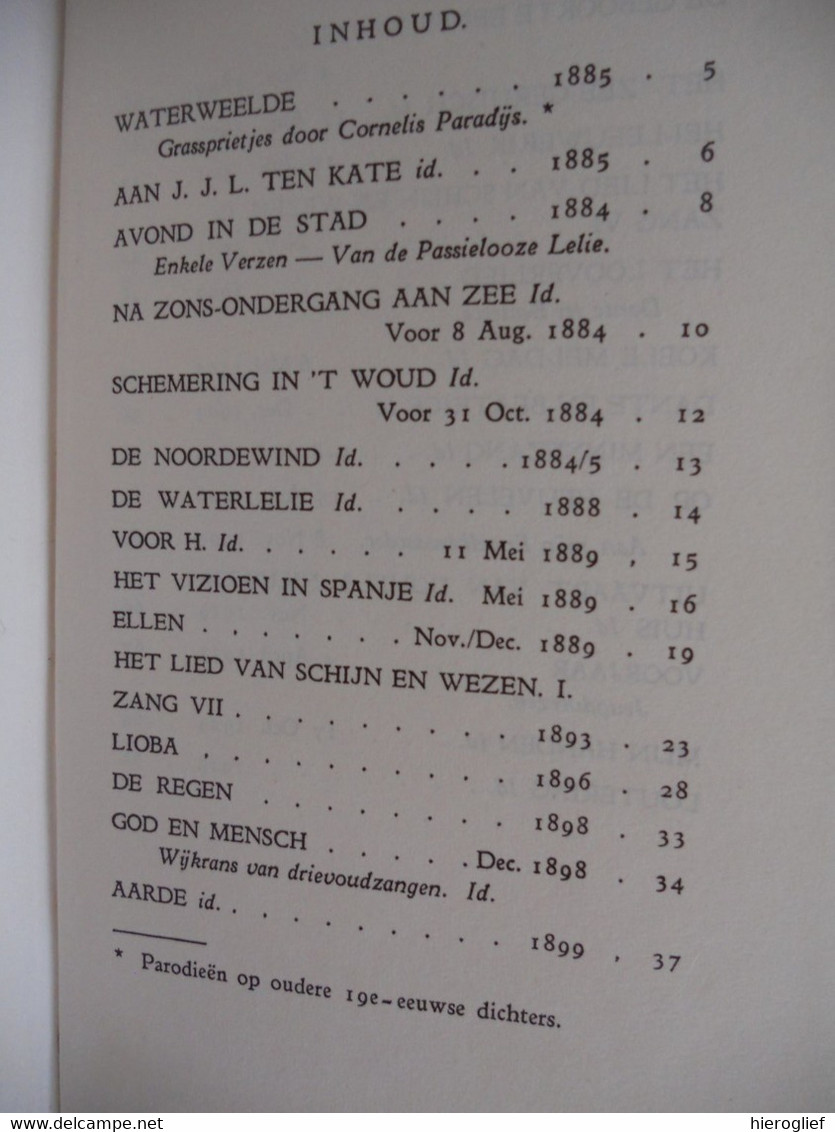 FREDERIK VAN EEDEN - GEDICHTEN een bloemlezing 1949 / ° Haarlem + Bussum verzen poëzie dichter