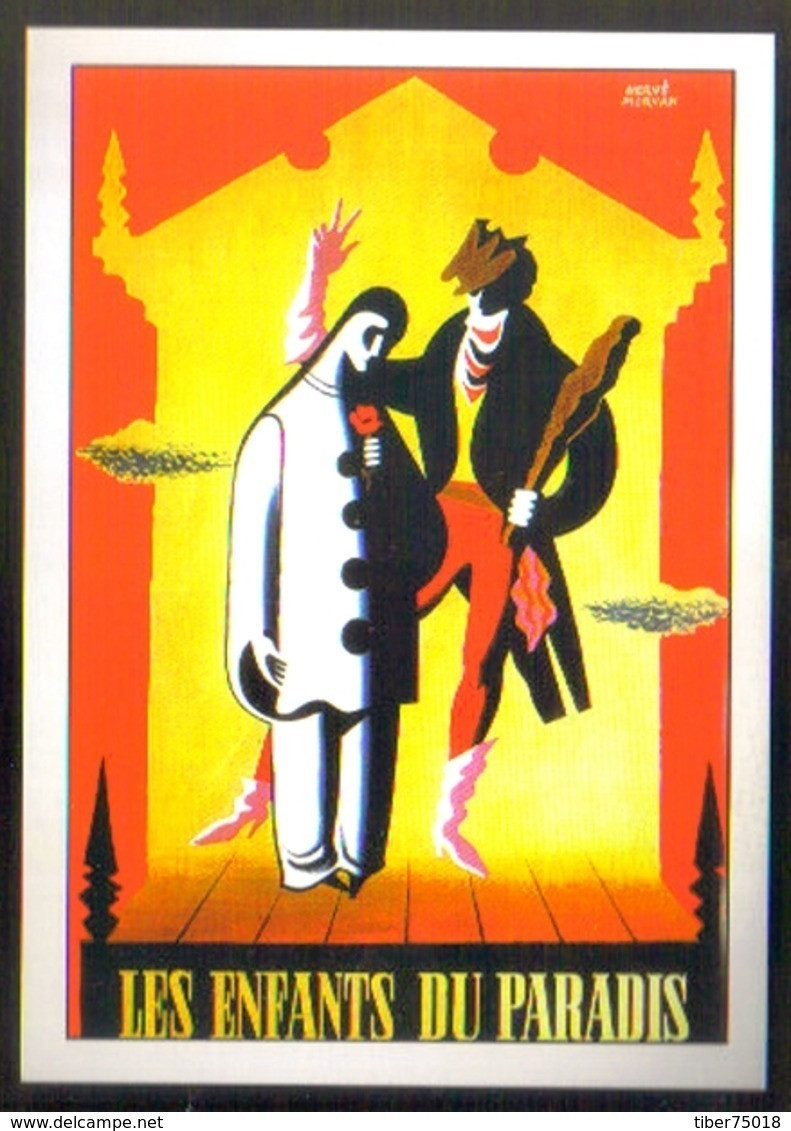 Carte Postale : Les Enfants Du Paradis (cinema Affiche Film) Illustration Hervé Morvan - Morvan