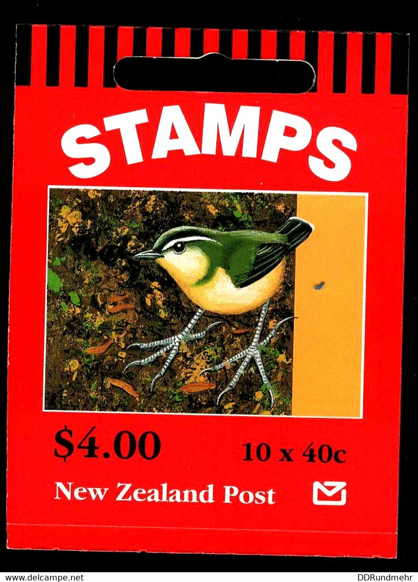 1996 Birds Michel NZ 1564 Stamp Number NZ 1399 Yvert Et Tellier NZ 1495 Booklet Xx MNH - Carnets