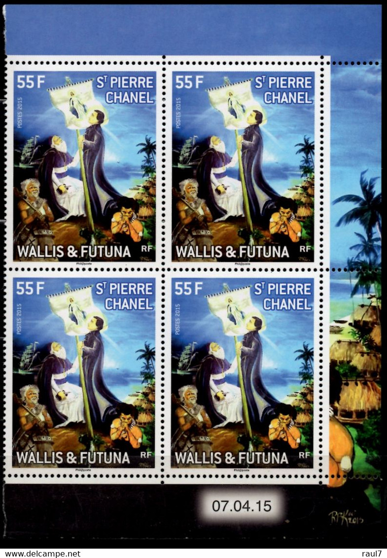Wallis & Futuna 2015 - Saint Pierre Chanel - Bloc De 4 Avec Coin Daté Neufs - Ungebraucht
