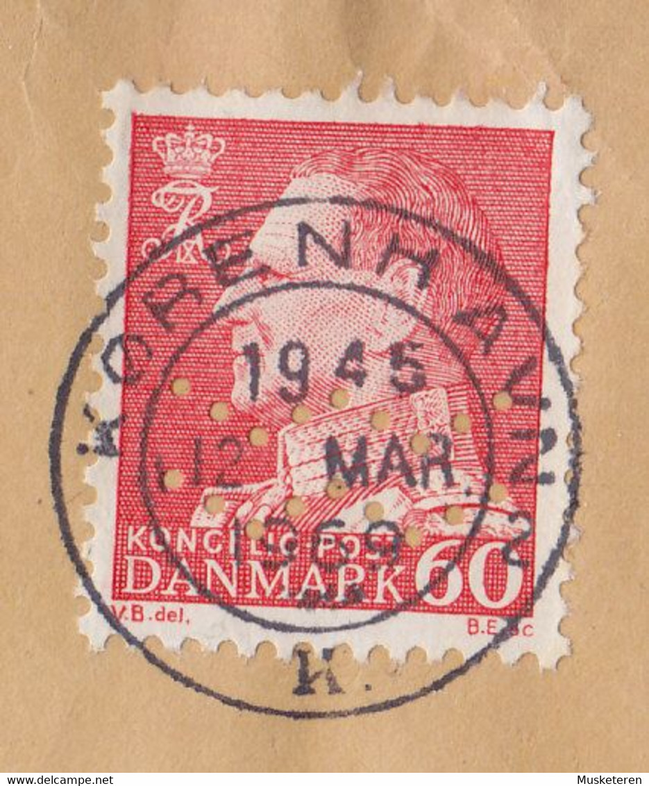 Denmark Perfin Perforé Lochung (Fig04a) 'ww' Københavns Kommune, KØBENHAVNS BEGRAVELSESVÆSEN 1969 Cover Brief - Plaatfouten En Curiosa