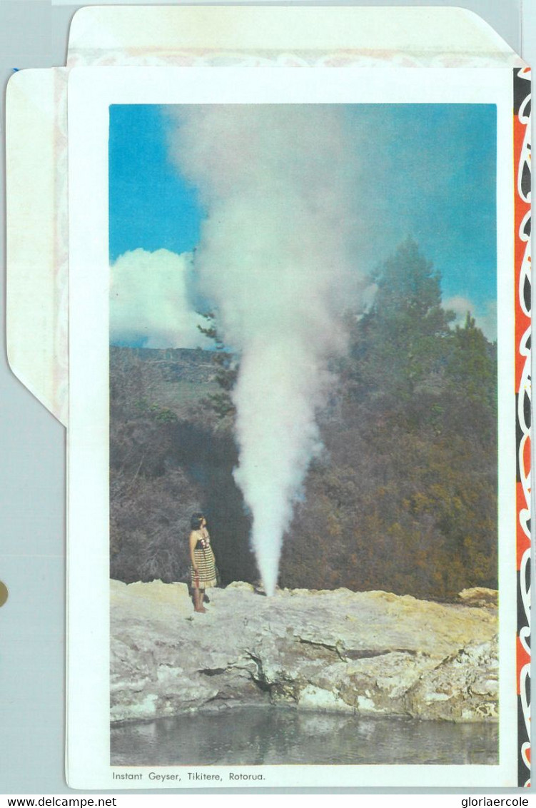 83781 - NEW ZEALAND - POSTAL HISTORY - Stationery AEROGRAMME  Geyser - Interi Postali