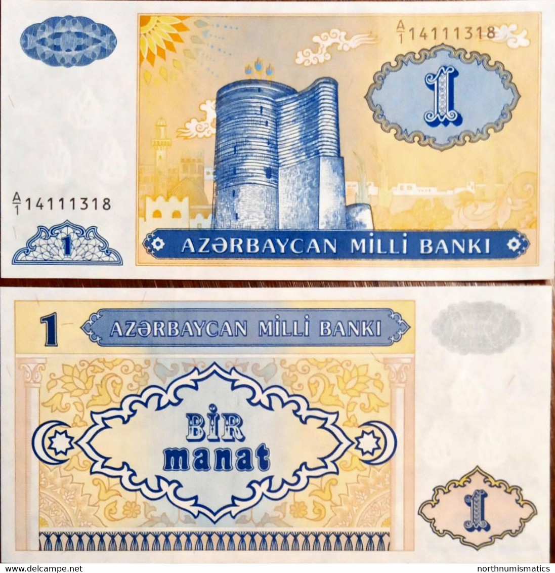 Azerbaïjan 1 Manat  Unc - Azerbaïjan