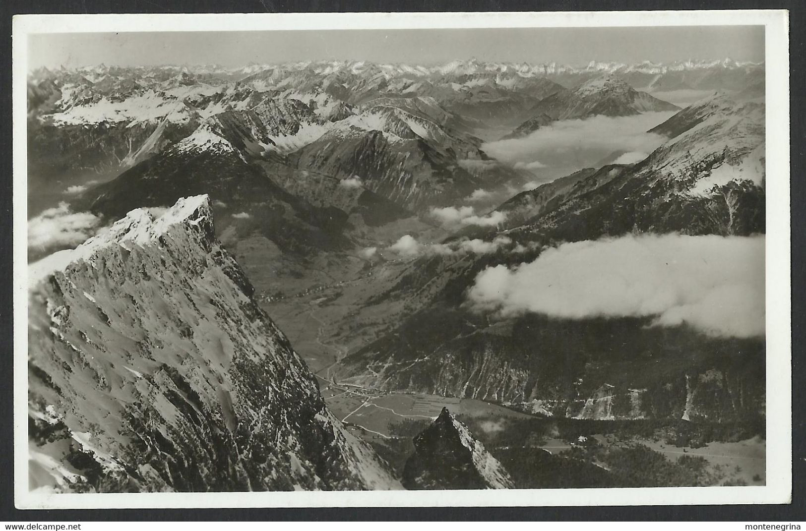 Zugspitze - Tiroler Zugspitzbahn - Blick Von Der Gipfelstation 1942 Old Postcard (see Sales Conditions) 05728 - Altri & Non Classificati