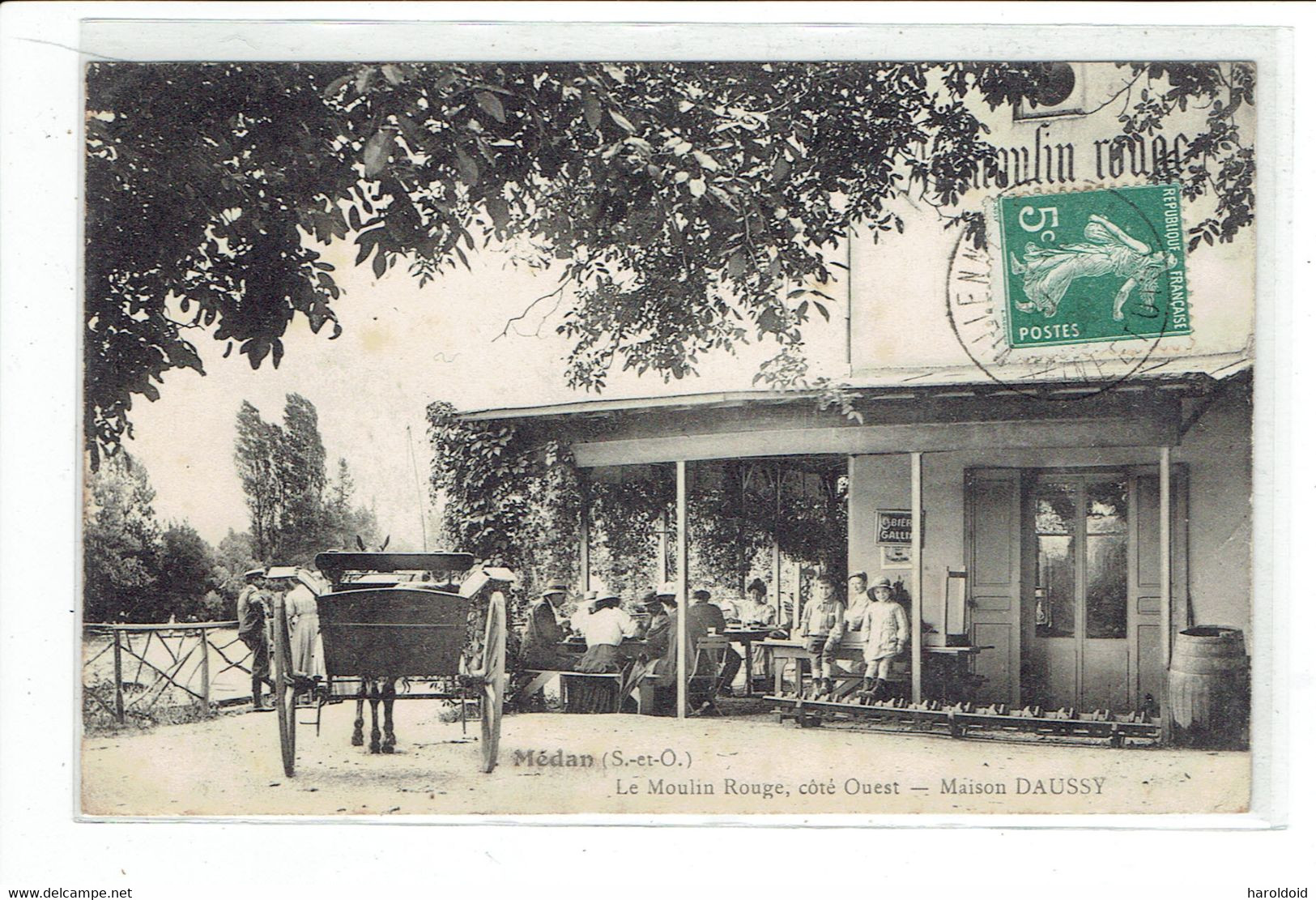 CPA DPT 78 - Médan - Le Moulin Rouge, Côté Ouest - Maison DAUSSY - Medan