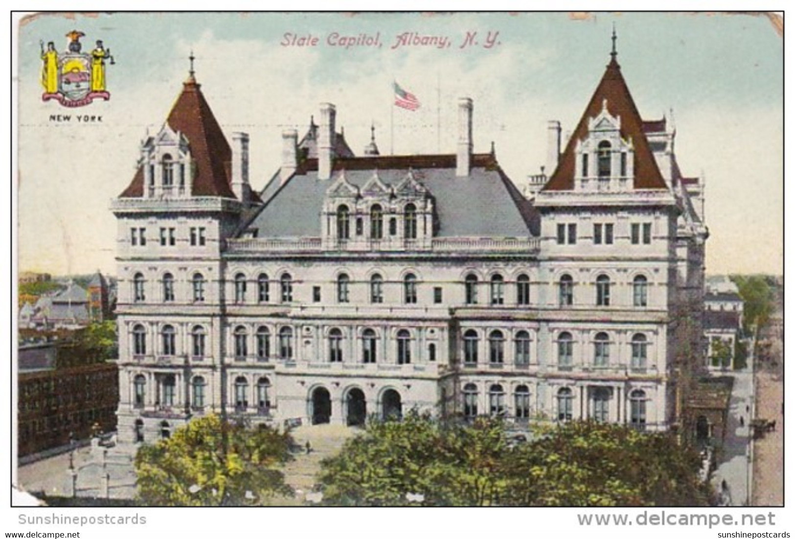 New York Albany State Capitol Building 1909 - Albany