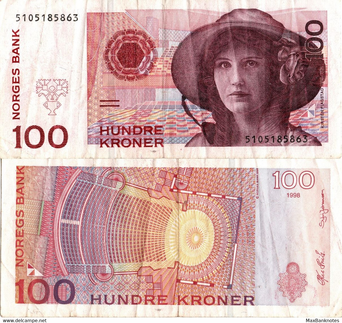 Norway / 100 Kroner / 1998 / P-47(a) / VF - Norwegen