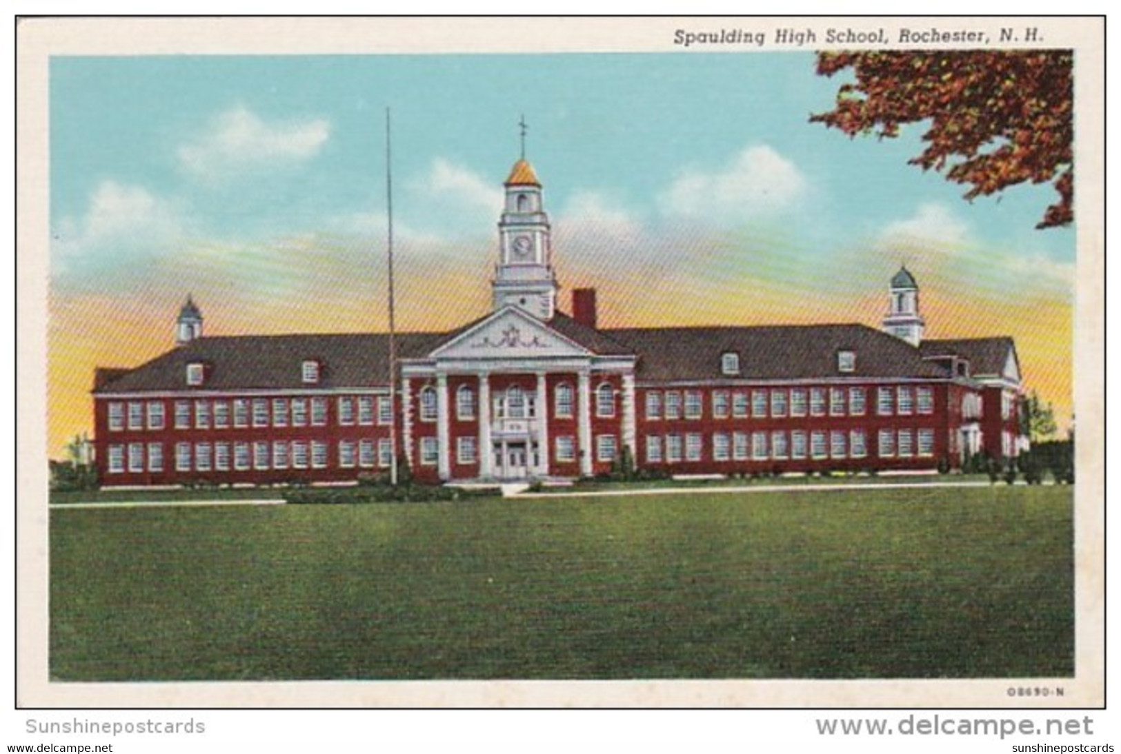 New Hampshire Rochester Spaulding High School Curteich - Rochester