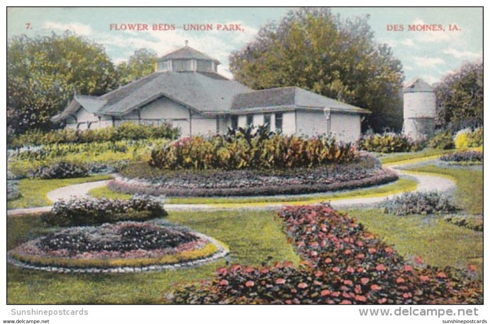 Iowa Des Moines Flower Beds Union Park - Des Moines