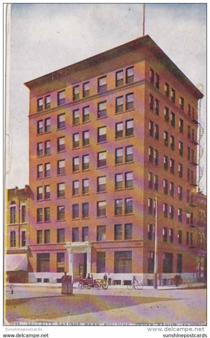 Iowa Cedar Rapids Security Savings Bank Building 1910 - Cedar Rapids