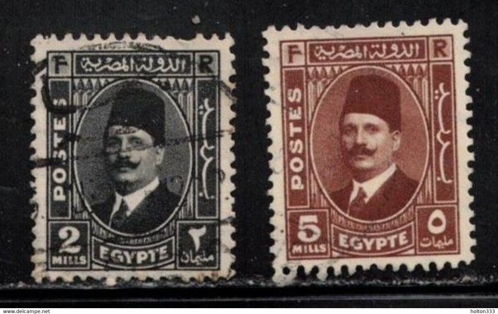 EGYPT Scott # 129, 135 Used - Usados