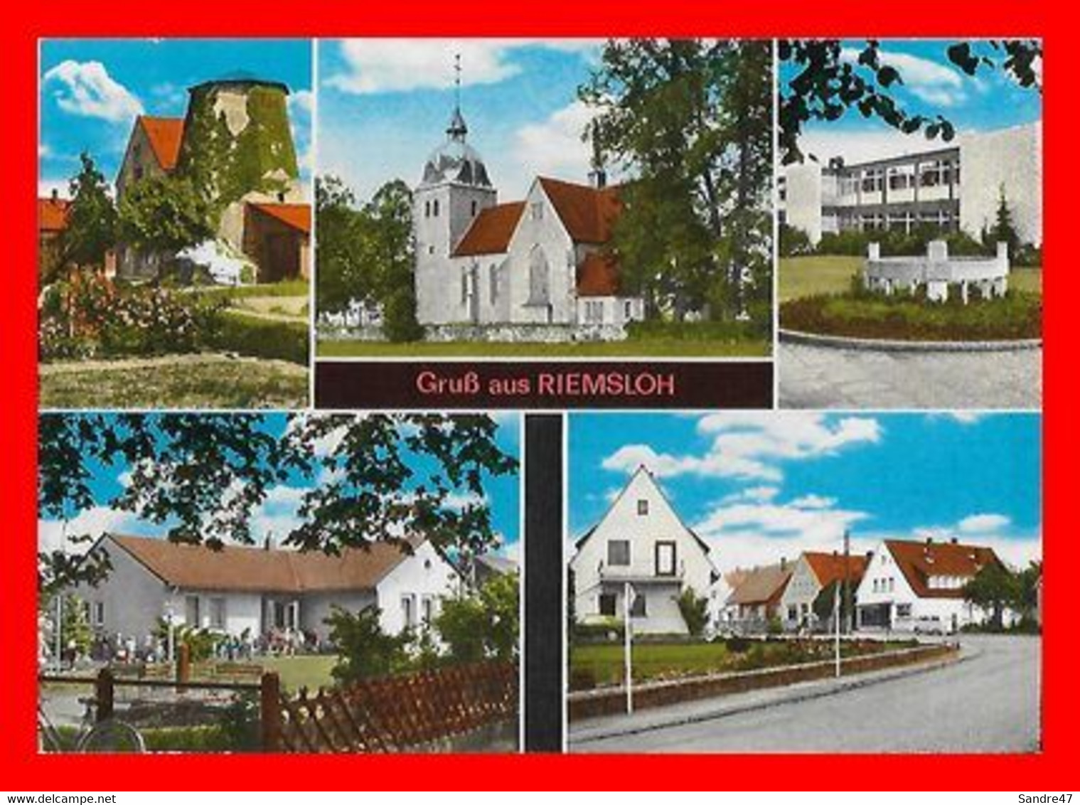 CPSM/gf MELLE (Allemagne)  Gruss Aus RIEMSLOH,  Multivues..*6596 - Melle