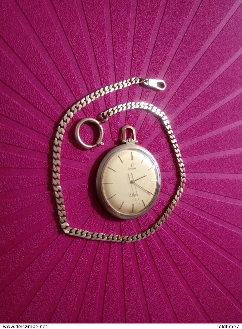 Omega De Ville Quartz Pocket Watch, Original Vintage - Horloge: Zakhorloge