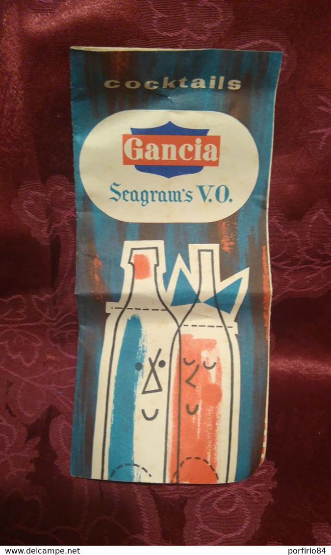 VINTAGE DOSATORE GANCIA DEGLI ANNI '60 COMPLETO DI ISTRUZIONE PER COCKTAILS