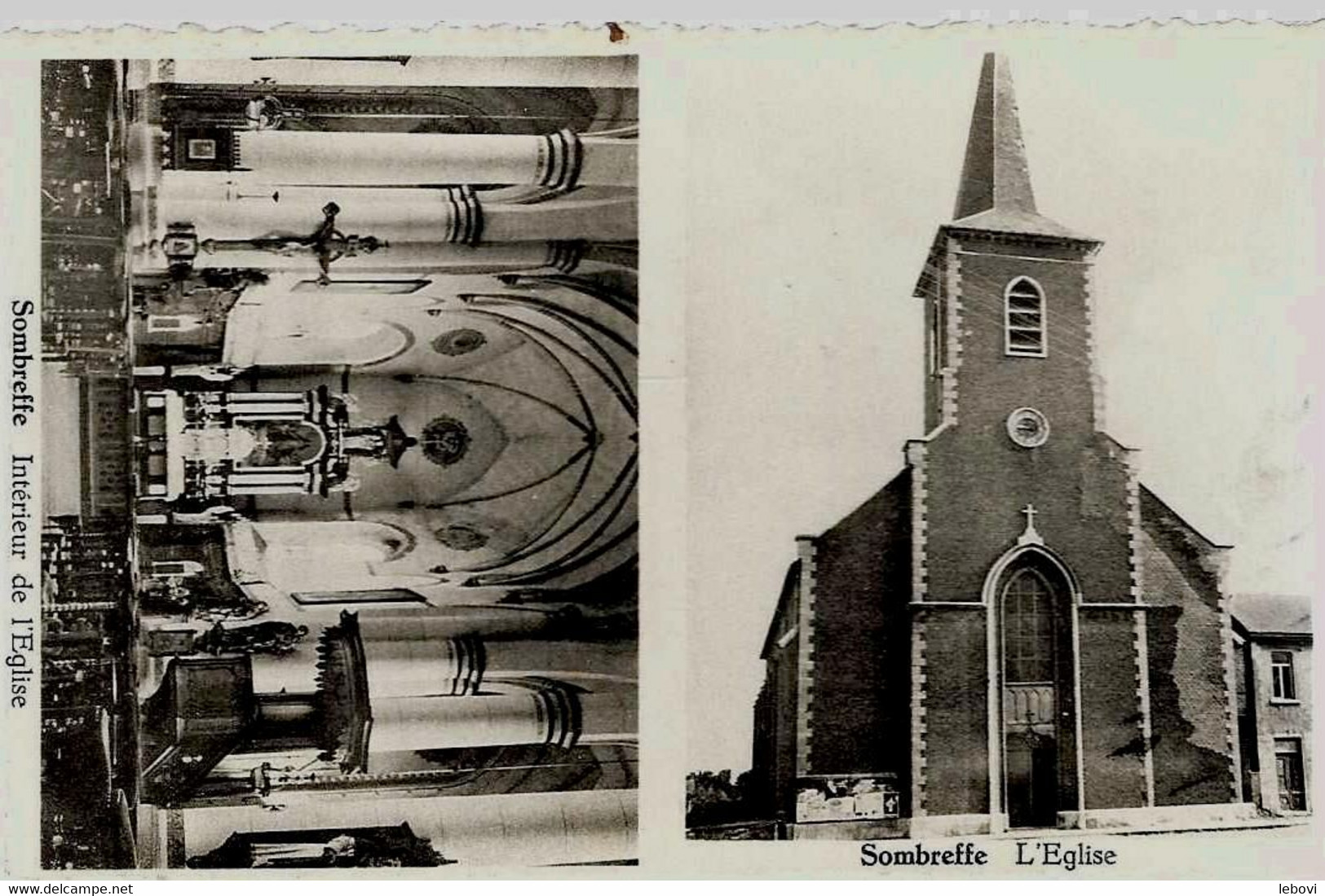 SOMBREFFE « L’église » + « Intérieur De L’Eglise » - Ed. Buyle,  Bxl - Sombreffe