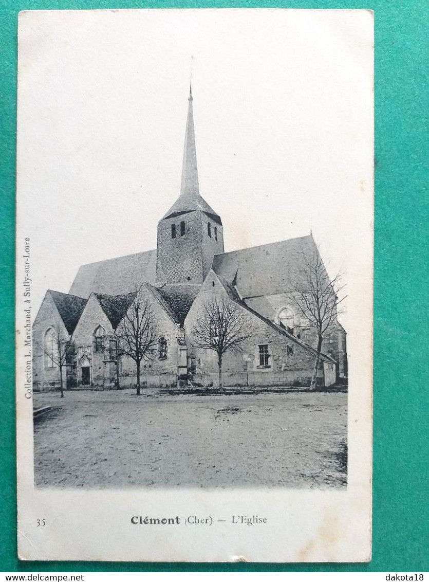 18 , Clémont ,  L'église Et La Place - Clémont