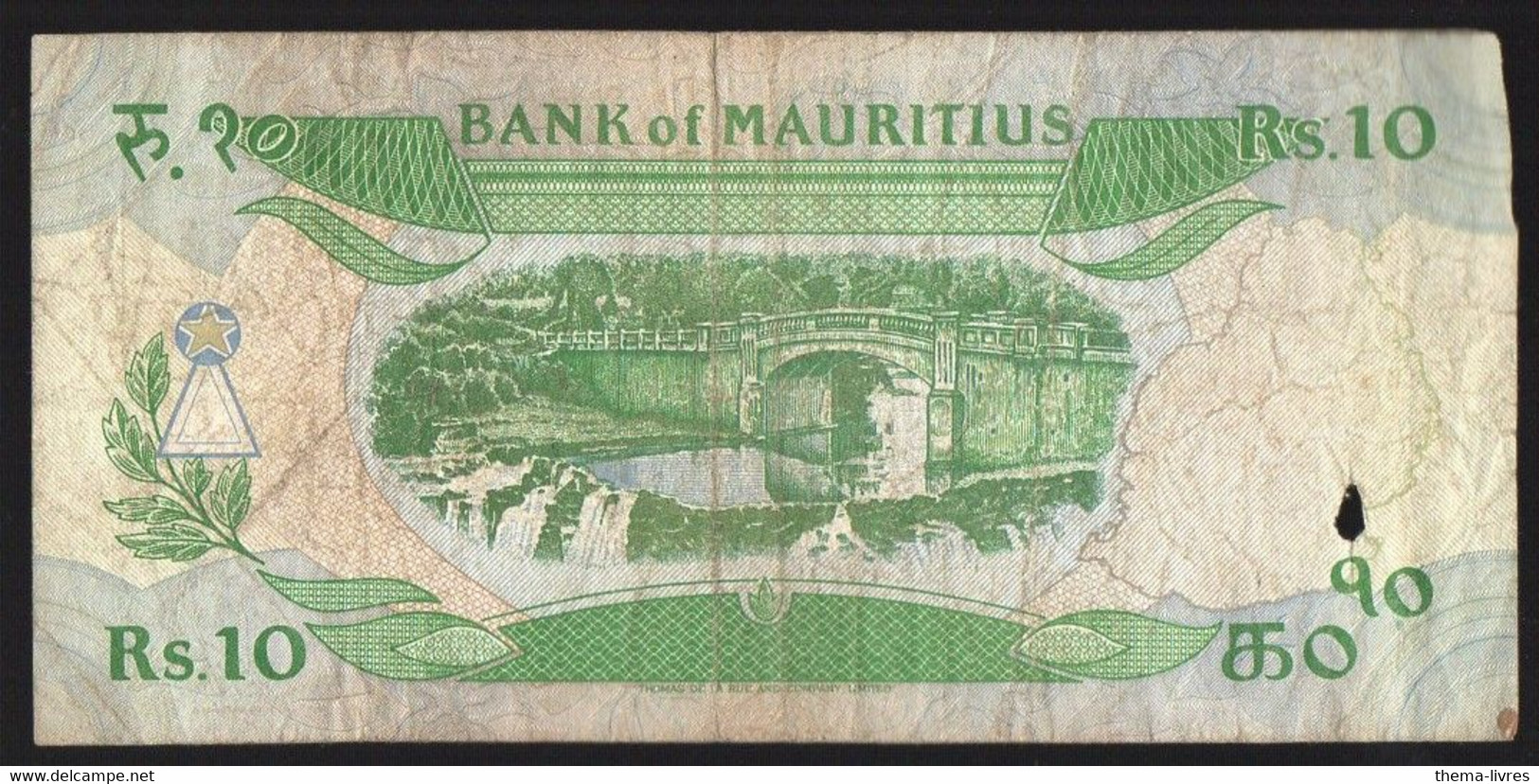 Ile Maurice: Billet De 10r.  (PPP35452) - Maurice