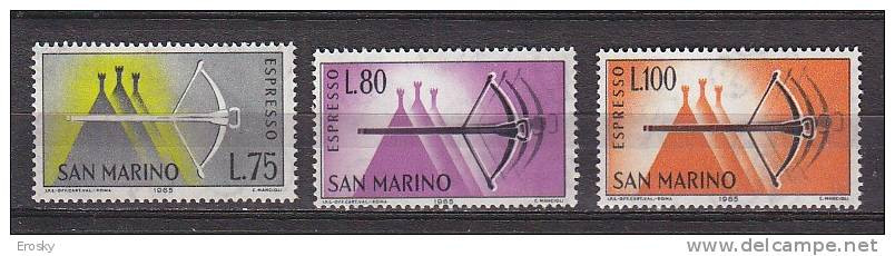 Y9238 - SAN MARINO Espresso Ss N°27/29 - SAINT-MARIN Expres Yv N°25/27 ** - Express Letter Stamps