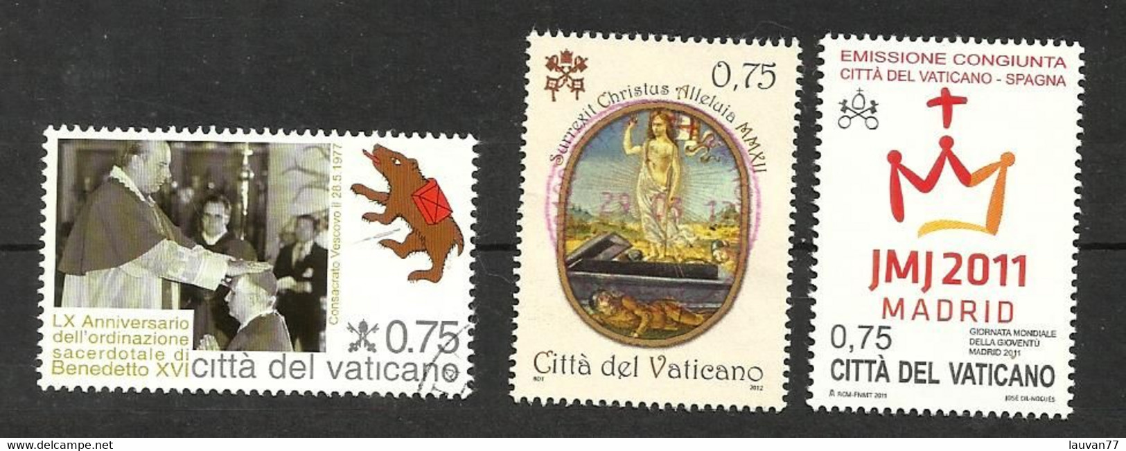 Vatican N°1554, 1558, 1559 - Used Stamps