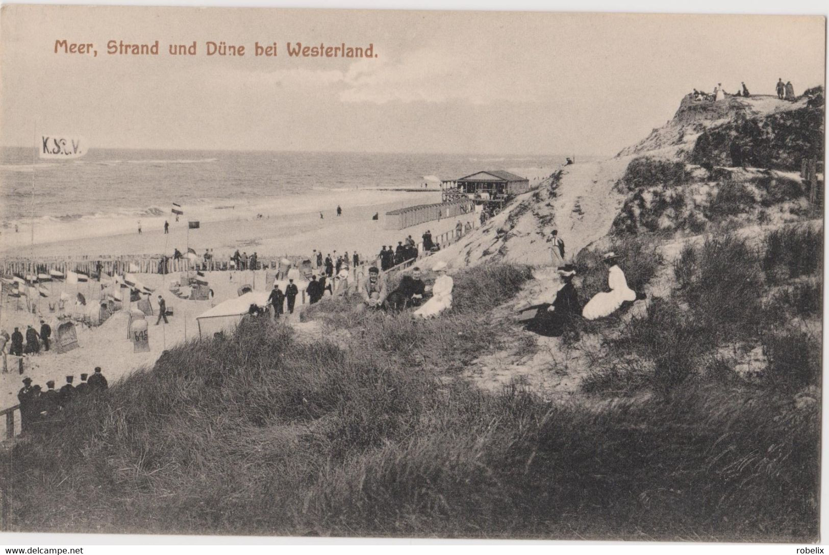 DEUTSCHLAND - GERMANY NORDFRIESLAND- Westerland Sylt Nordseebad-Meer,Strand Und Dune -alte Ansichtskarten  Um 1910 - Nordfriesland