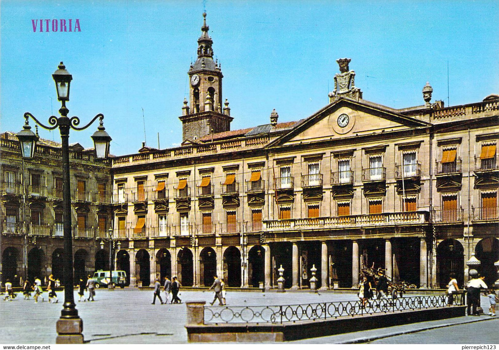 Vitoria - Place D'Espagne Et Hôtel De Ville - Álava (Vitoria)