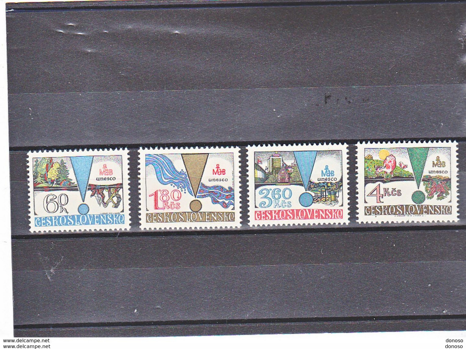 TCHECOSLOVAQUIE 1979 UNESCO Yvert 2340-2343 NEUF** MNH - Nuovi