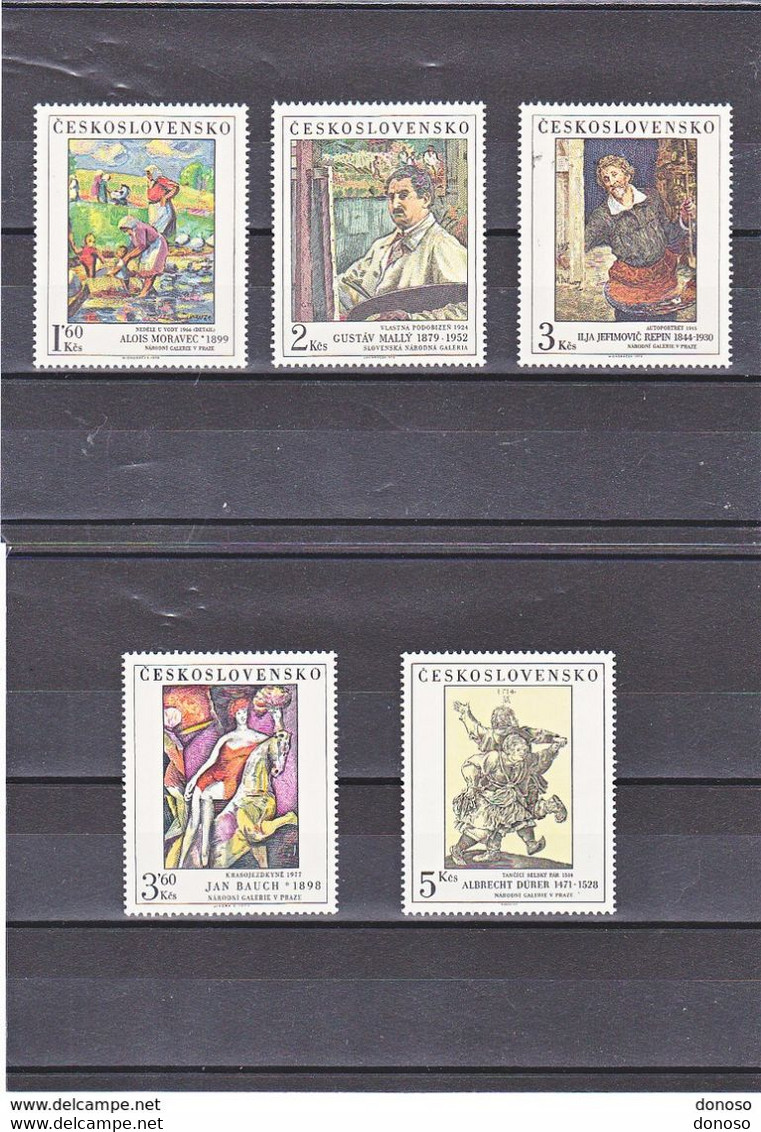 TCHECOSLOVAQUIE 1979 PEINTURES Yvert 2360-2364 NEUF** MNH - Unused Stamps