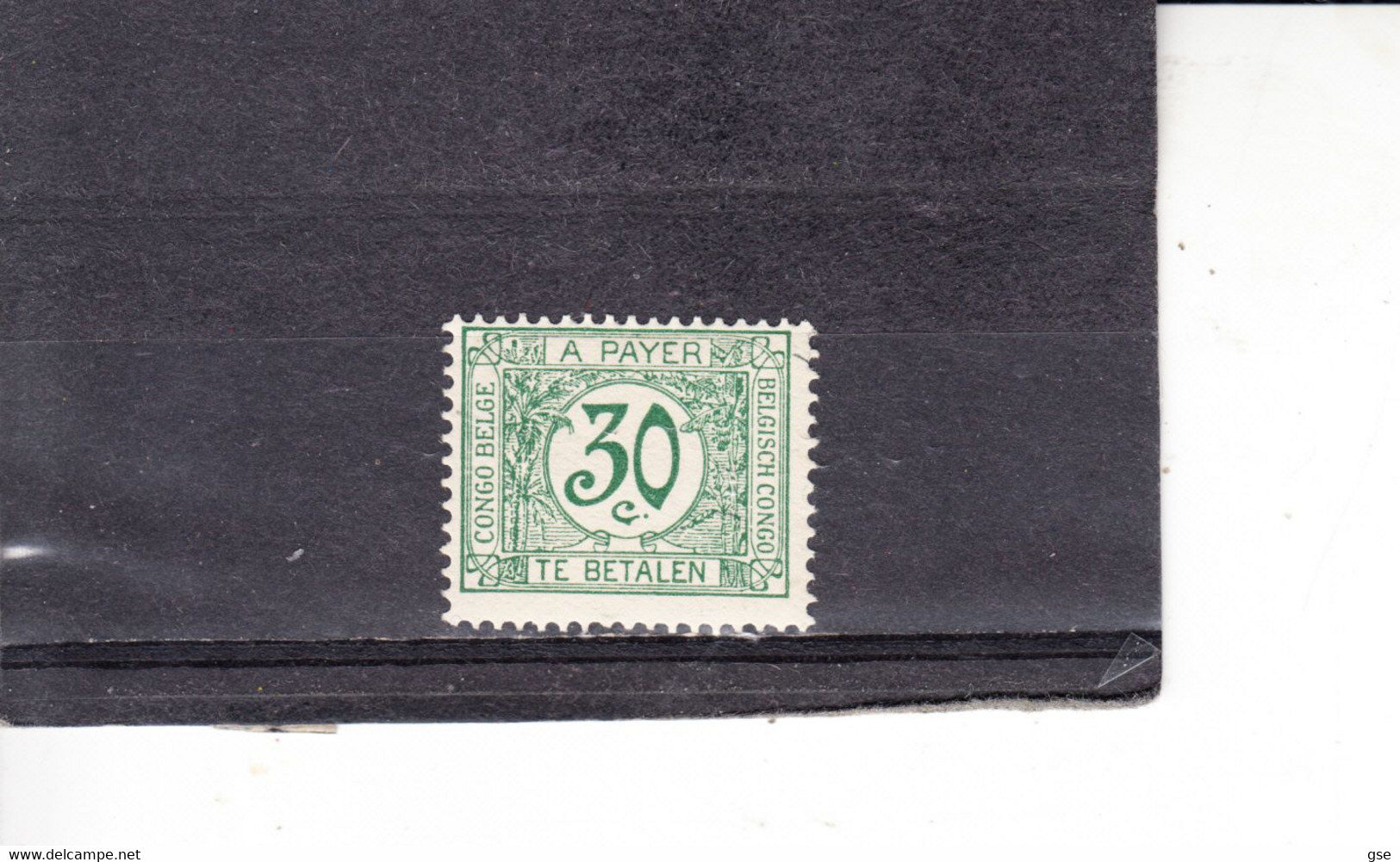 CONGO BELGA 1923-9 -  Yvert   T 69(*) - A Payer - Nuevos