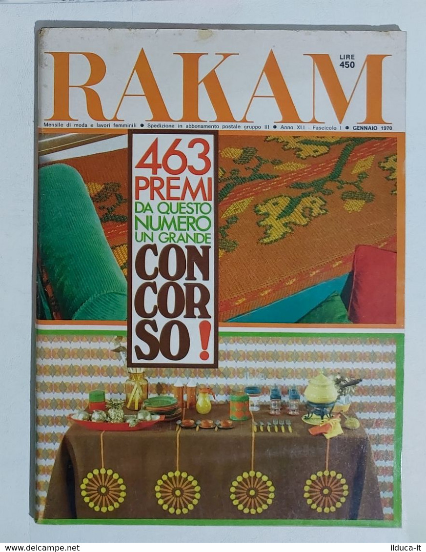 08659 Rivista Ricamo Moda 1970 - Rakam A. XLI N. 1 - Rusconi - Fashion