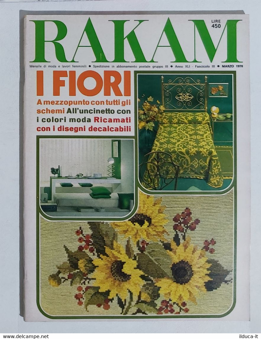08662 Rivista Ricamo Moda 1970 - Rakam A. XLI N. 3 - Rusconi - Fashion